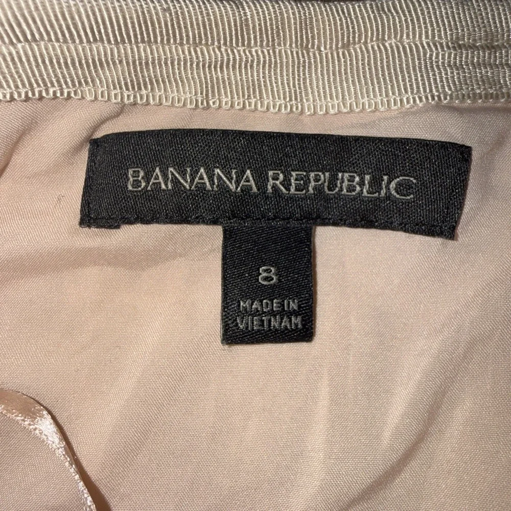 Banana Republic Sequin-Embellished Mini Skirt Women's Size 8 Pink & Beige